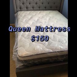 BRAND NEW PILLOW TOP MATTRESSES ✅ COLCHONES NUEVOS PILLOW TOP 💯‼️   QUEEN SIZE $150 ❌ $210 With Box Spring   FULL SIZE $140 ❌ $200 With Box Spring💥 