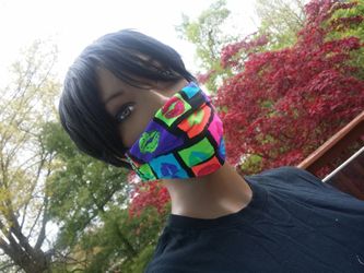 Neon Lips Face Mask