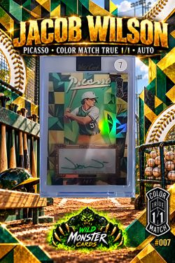 Jacob Wilson Wild Card Picasso True 1/1 Auto #007