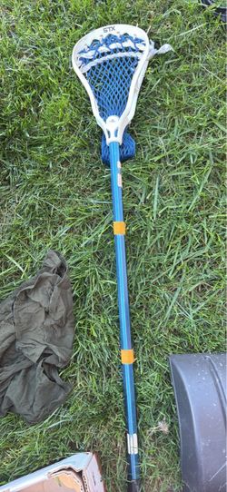 STX Lacrosse Stick with Blue Mesh