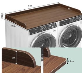 Washer Dryer Countertop Front Load Topper 54” x 27.5” NEW $50 - small mark in veneer on back