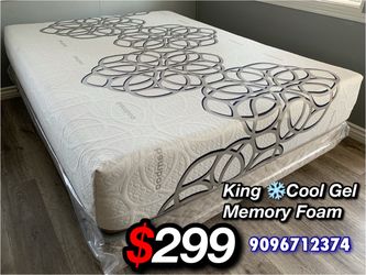 King size sky comfort bamboo cool memory foam mattress