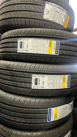 225/65r17 Goodyear Set of 4 new tires includes installation and balance