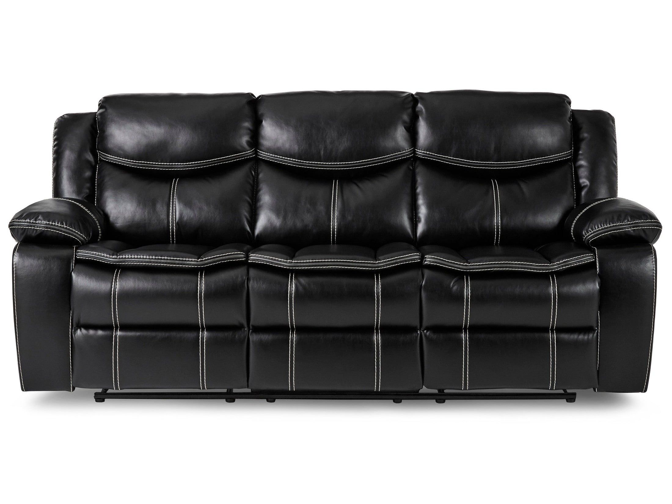 Bastrop Black Reclining Sofa