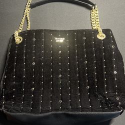 Victoria Secret, Black Velvet Tote