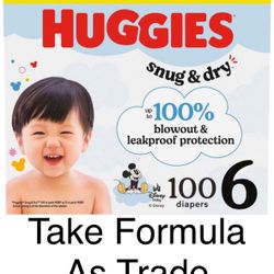 Huggies Size 6 Snug Dry -Diapers/panales 
