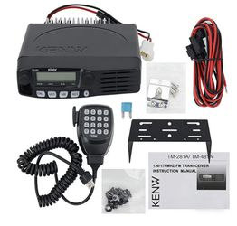TM-281A 65W, Mobile Radio, 136-174MHz 𝐕-𝐇-𝐅 FM Transceiver for Car/Truck 10-50KM Range, High Power Ham & Commercial Use, 200 Channels, PL-259 Anten