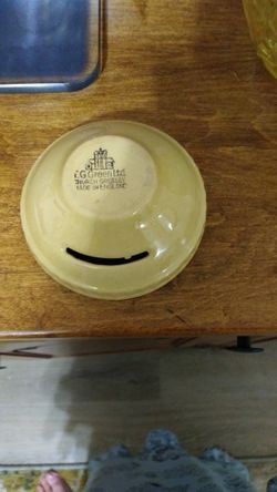 English Yelloware Egg Separator