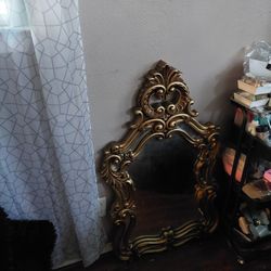 Vintage Italian Gold Frame Mirror 