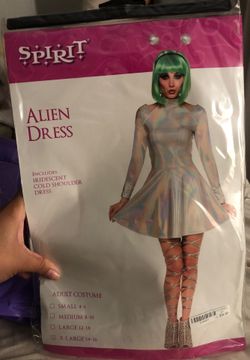 Halloween Alien Dress and Wig