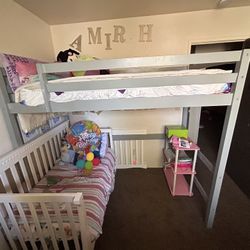 Twin Loft/toddler Bed