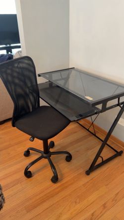 Computer desk with chair