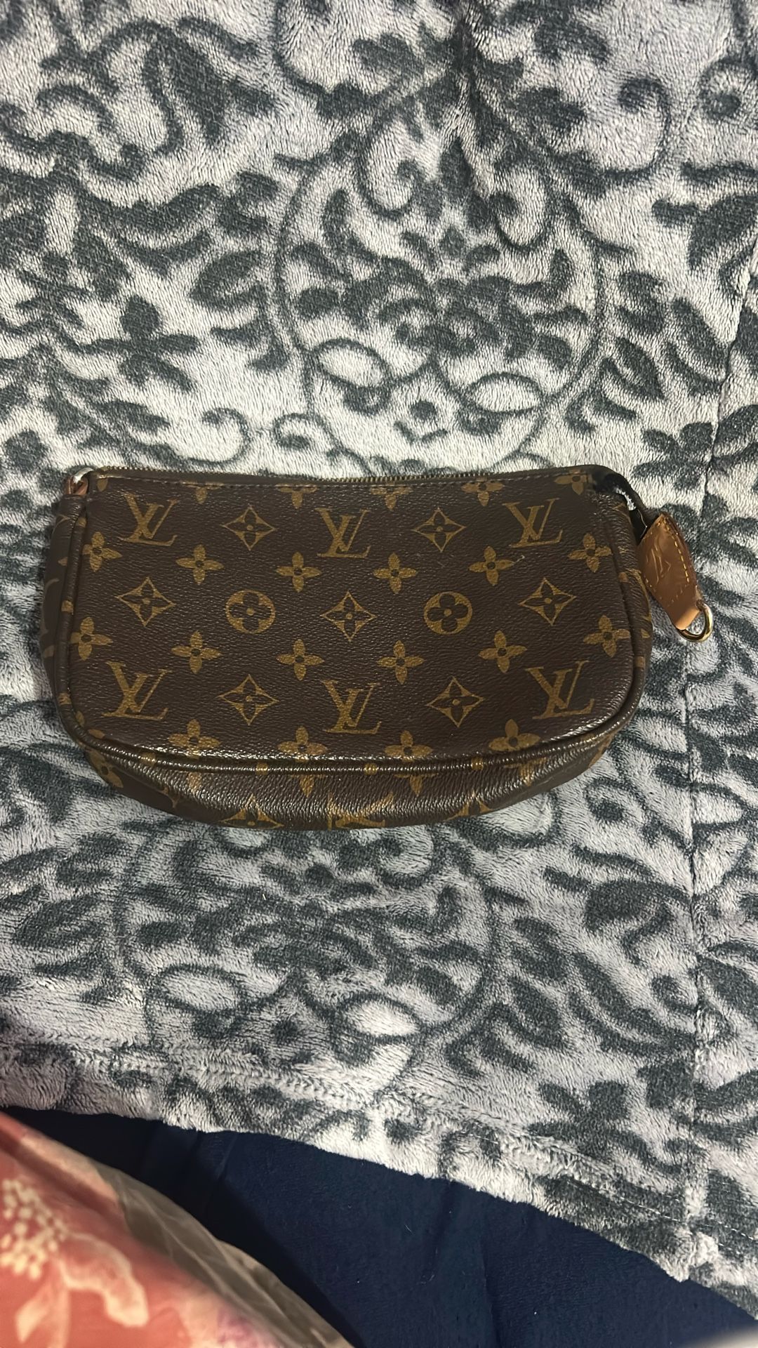 Louis Vuitton Brown Monogram Wristlet Clutch