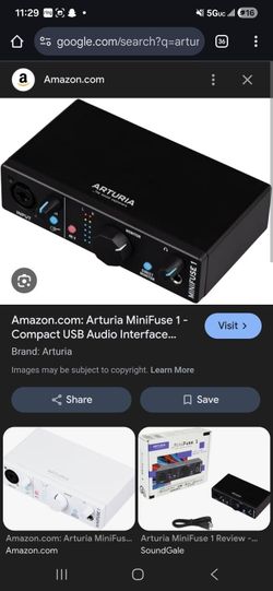 Arturia minifuse 1 Audio Interface