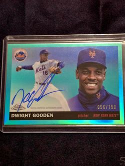 Topps 2025 Chrome Platinum - Dwight Gooden Mets Auto /150 #CPA-DG Aqua