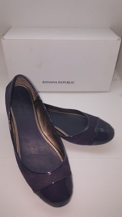 Banana republic purple suede flats