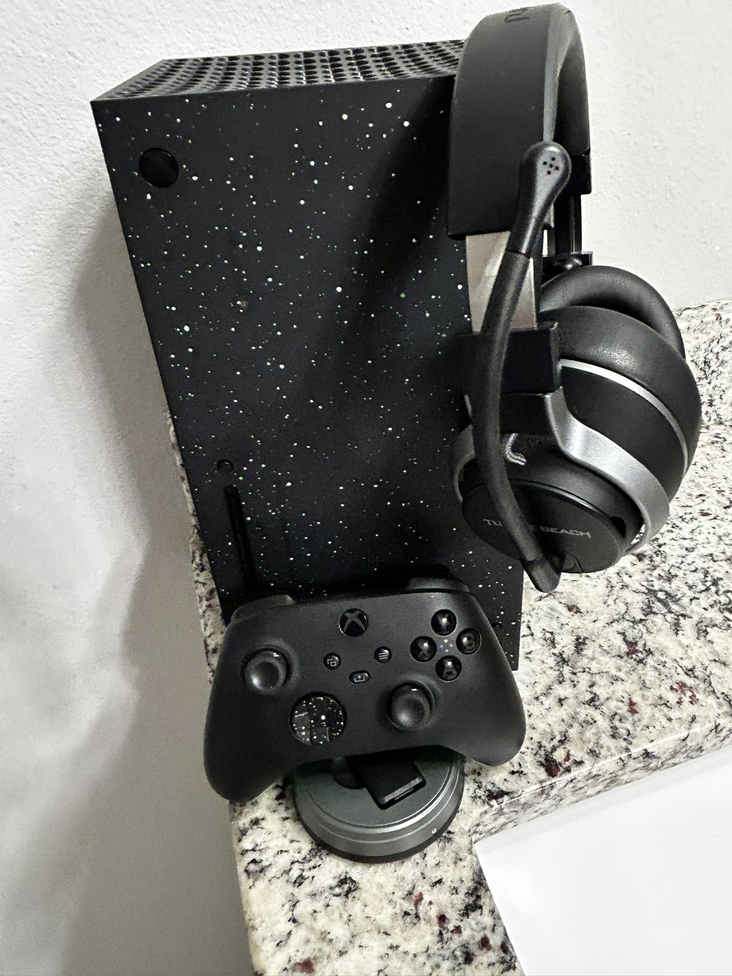 Xbox Series X Special Edition Black Galaxy With Stealth Pro Head Set