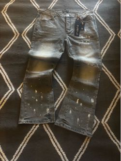 Purple Flared Jeans