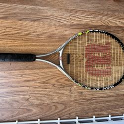 Wilson Rak Attak Titanium Tennis Racket Pro Kids