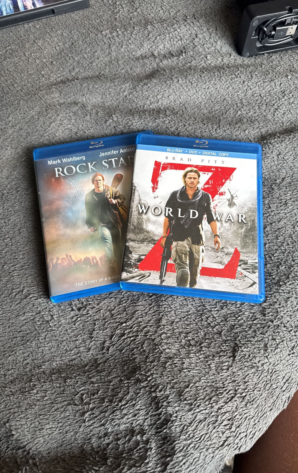 Blue Ray DVD Movies - Rockstar & World War Z