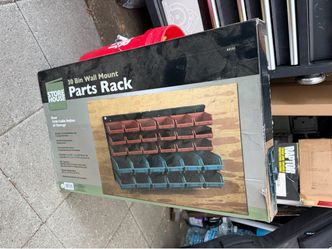 30 Bin wall Mount Parts Rack