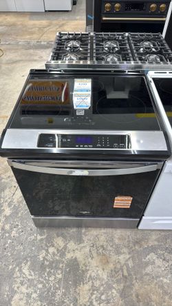 Whirlpool 30 in. 4 Elements Slide-in Induction Range in Fingerprint Resistant Stainless Steel with no Preheat Air Fry