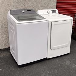 Samsung Top Load Washer 5.0 Cuft  And Gas Dryer 7.5 Cuft Energy ⭐️ High Efficiency 