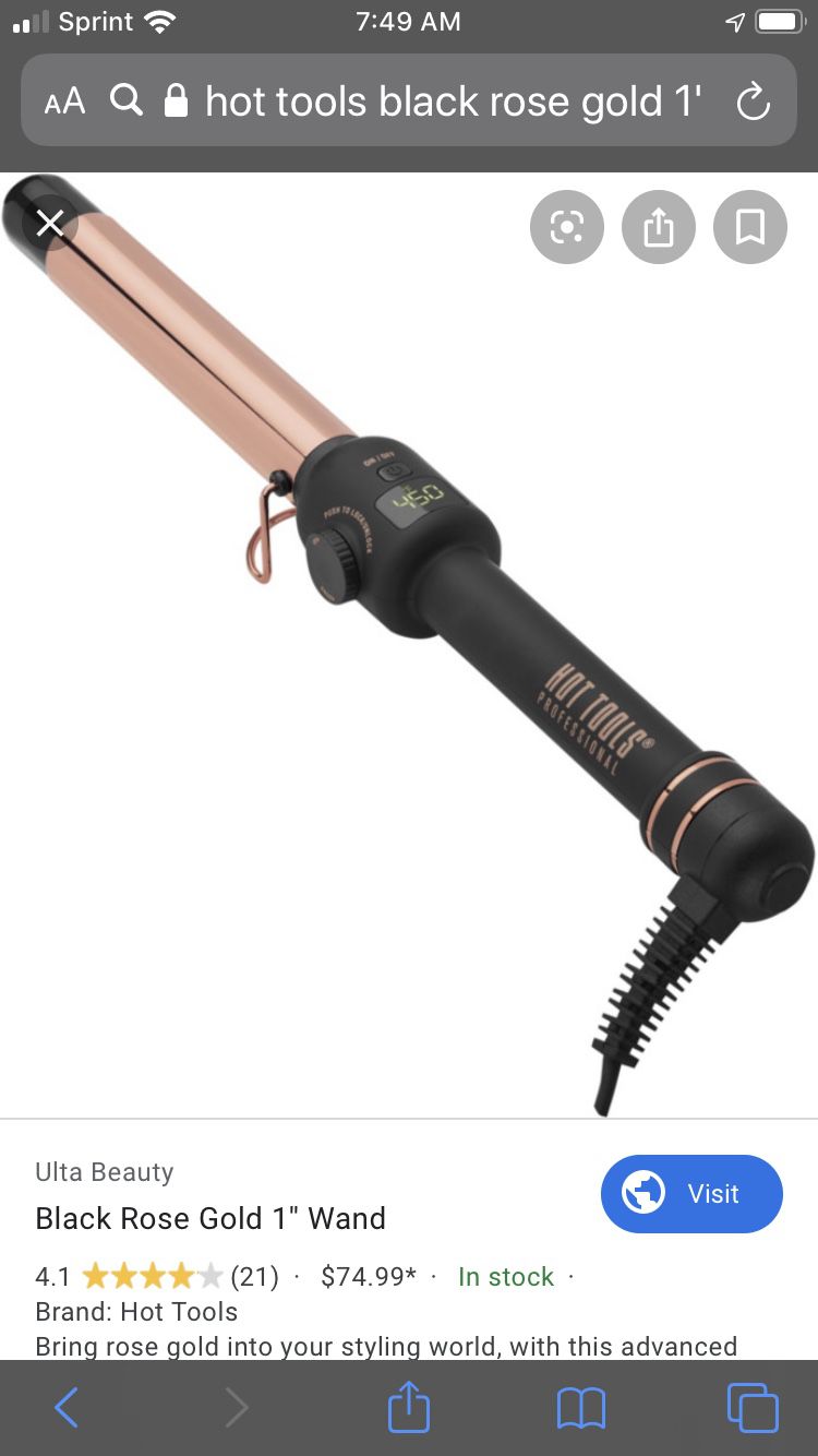 Hot tool rose Gold curling wand