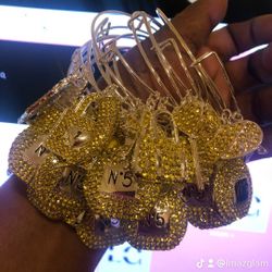 Yellow Charm Bangle Bracelet