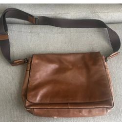coach messenger bag leather brown