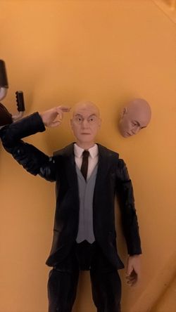 Bald Male Action Figure in Suit with Swap Head