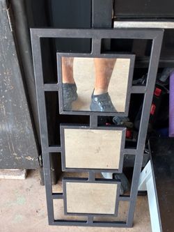 Metal frame mirror