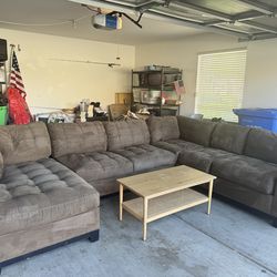 Brown Sectional Couch