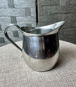 Vintage Edward Don & Co 18-8 Stainless Steel Creamer – Made in Japan – 7 oz – Brushed Finish
