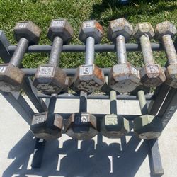 Dumbbells With Small Rack