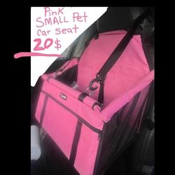 PINK GIRLY SMALL PET CAR SEAT pick up downtown LA Little Tokyo area