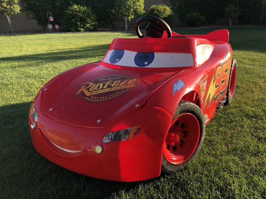 Lightning McQueen Power Wheels Upgraded speed and working headlights/taillights