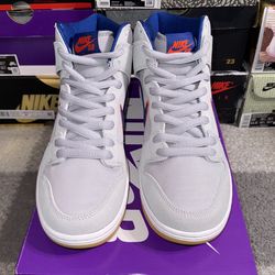 Nike SB Dunk High Prm (Mets) Size 9.5 Mens Brand New