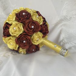 Handmade Satin Rose Bouquet 