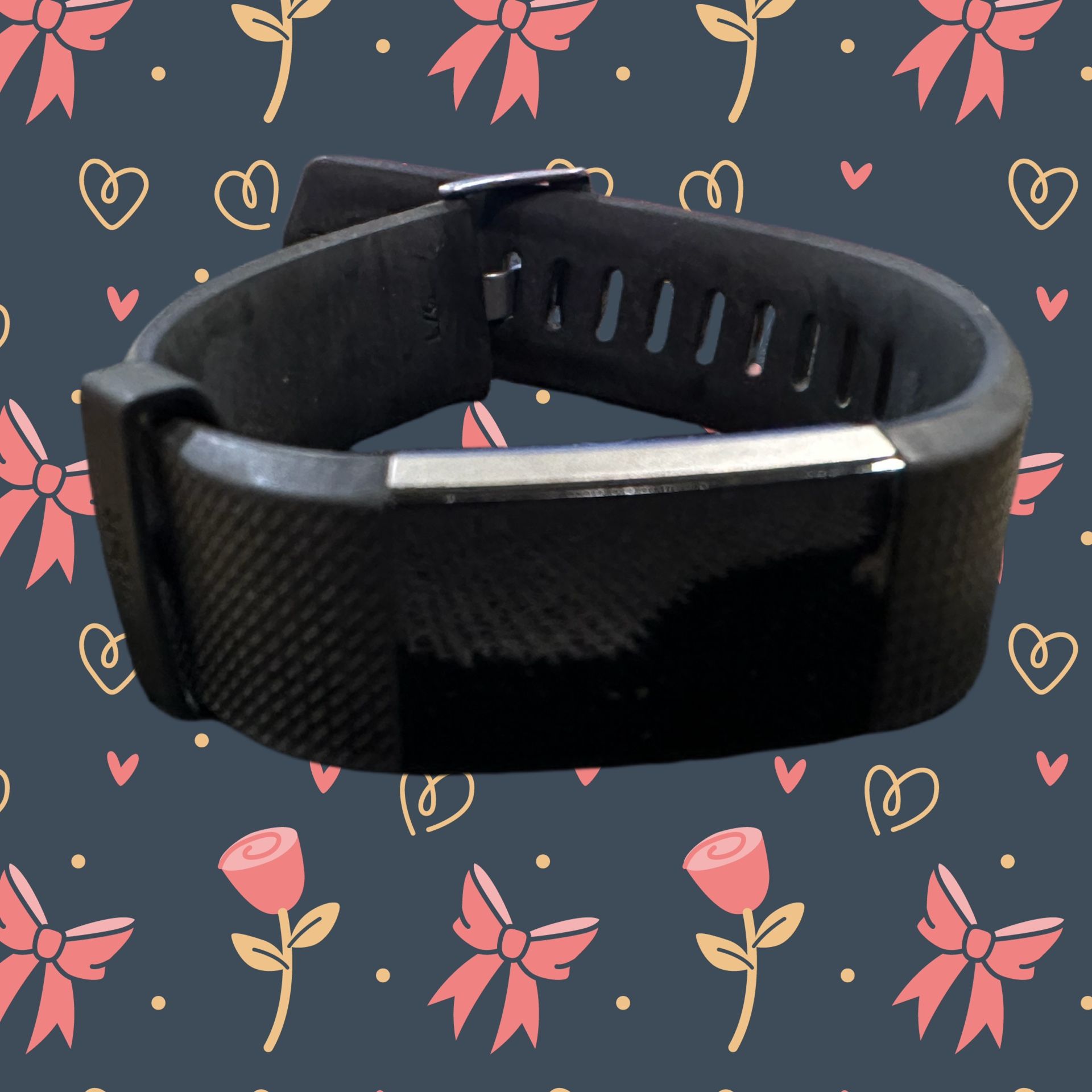 Fitbit Charge 2 Fitness Activity Tracker Heart Rate Monitor No Charger Not Teste