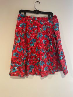 Talbots Red Skirt