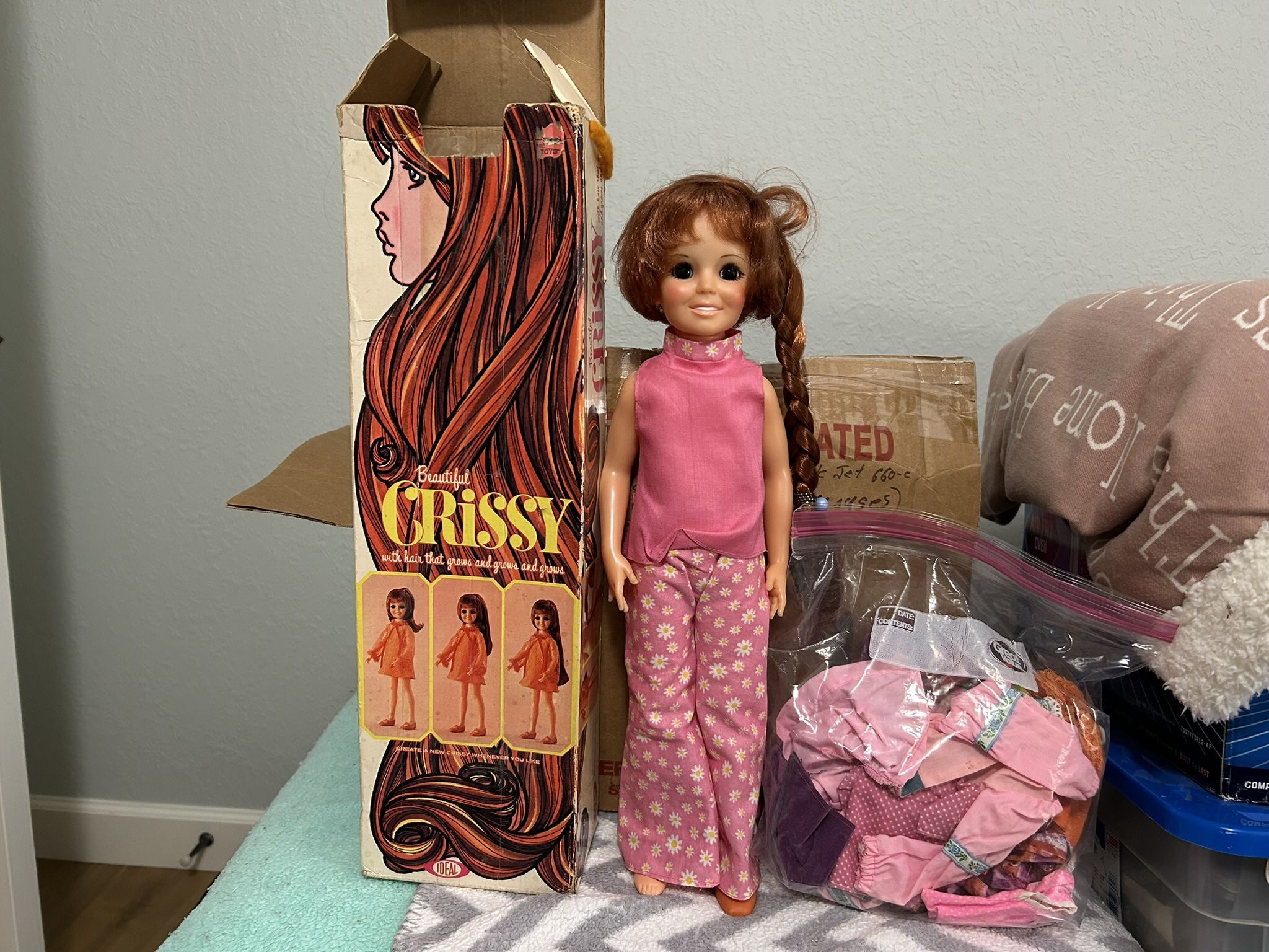 Vintage Ideal Crissy Doll & Outfits