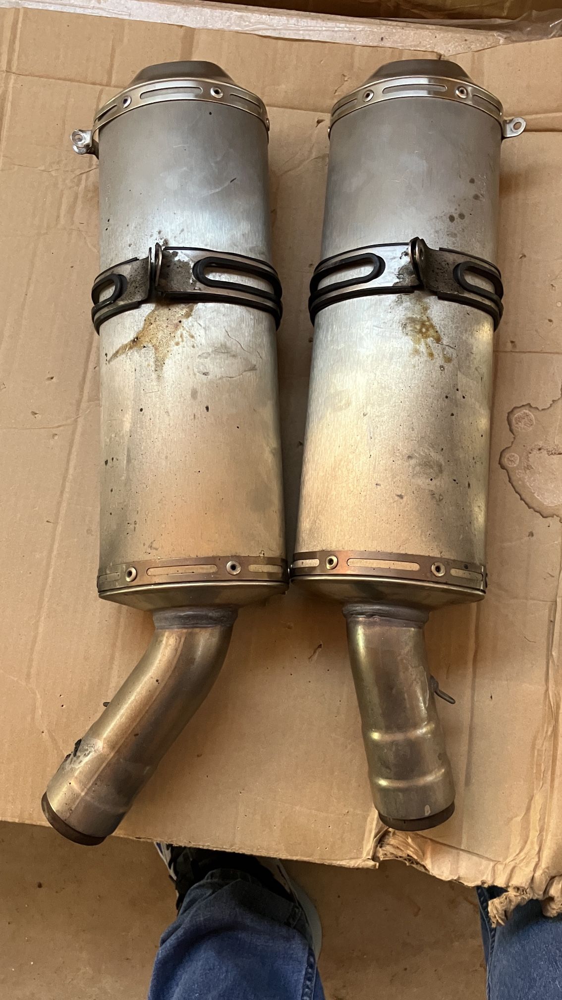 Oem Ducati exhaust cans