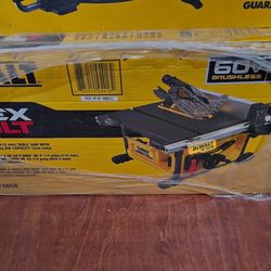 DeWALT 60V FLEXVOLT MAX  Brushless 8-1/4” Table Saw Kit     (Tool Only