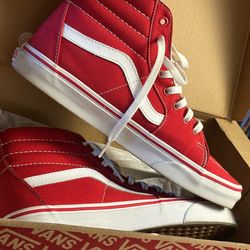 Vans Sk8-Hi Red  Size US 8.5