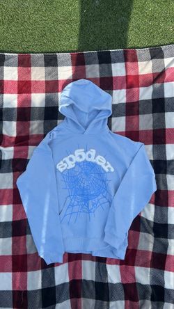 Blue Rhinestone Spider hoodie