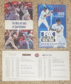 Three Mets schedules
