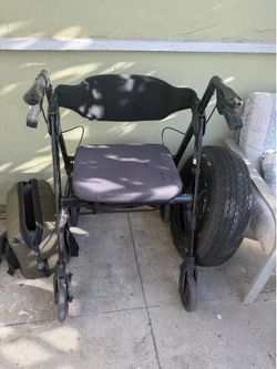 Drive Medical Rollator Walker with Seat & Brakes