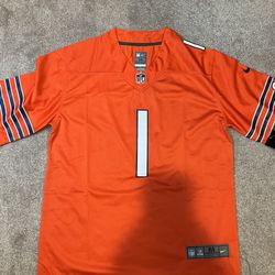 Justin Fields Chicago Bears Color Rush Orange Jersey for Sale in  Plainfield, IL - OfferUp