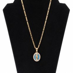 Cadena San Judas Tadeo ✨ Acero Inoxidable Bañado en Oro 14K